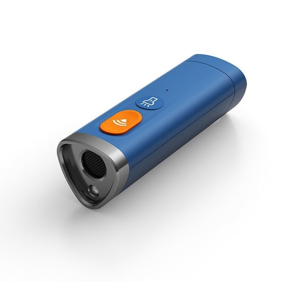 Ultrasonic Dog Bark Deterrent Device, Handheld Anti Bark Training Tool for Dogs, No-Contact Bark Control Aid for Indoor Outdoor Use(Blue)