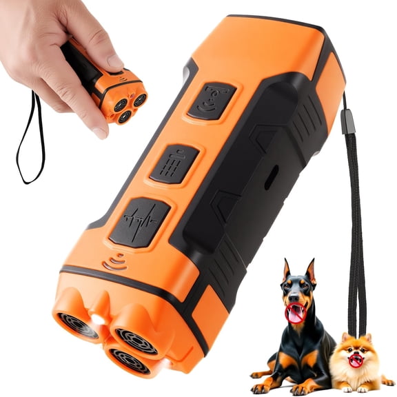 Ultrasonic Dog Bark Deterrent Device, Portable Anti-Barking Tool to Stop Neighbor's Dog Bad Behavior, Indoor & Outdoor Use
