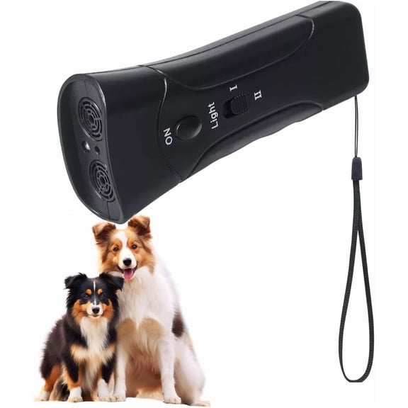 Ultrasonic Dog Barking Deterrent, 2026 New Portable Dog Bark Control, Adjustable Pet Training Device for Outdoor and Indoor, Multi-Dog Ultrasonic Trainer for Security Patrol (1pcs)