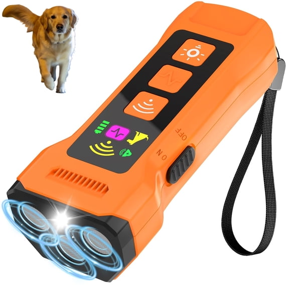 Ultrasonic Dog Trainer – 360° 3‑Emitter Pocket‑Sized Device for Barking & Behavior Correction, Adjustable 25 kHz & 15‑30 kHz, Rechargeable 1200mAh