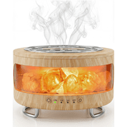 Ultrasonic Essential Oil Diffuser, 2-in-1 Cool Mist Humidifiers & Himalayan Salt Lamp, Aromatherapy Diffuser Portable Mini Humidifier for Bedroom / Plants / Travel / Desk