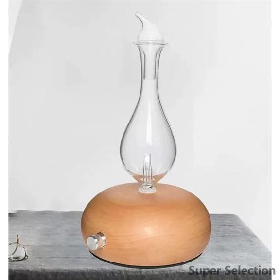 Ultrasonic Essential Oil Diffuser 3-in-1 - Aromatherapy Cool Mist Humidifier With Night Light, Natural Wood Base, USB Powered, Quiet For Home Office Bedroom,C,HOME