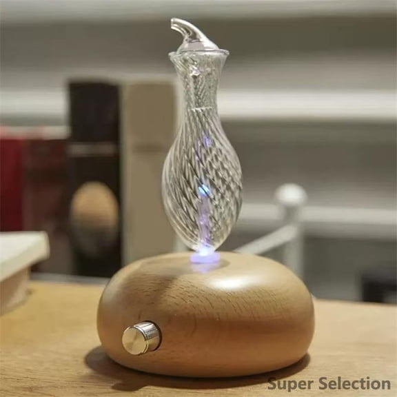 Ultrasonic Essential Oil Diffuser 3-in-1 - Aromatherapy Cool Mist Humidifier With Night Light, Natural Wood Base, USB Powered, Quiet For Home Office Bedroom,D,HOME