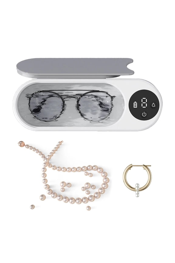 Ultrasonic Eyeglass Washing Tool Portable Glasses Cleaner Retainer Cleaner Machine Multifunctional