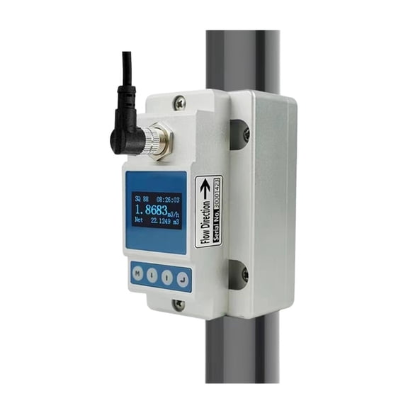Ultrasonic Flow Meter, 4-20mA RS485 DN10 DN200 Portable Liquid Flowmeters, Clamp On Flowmeter ,Simple To Operate