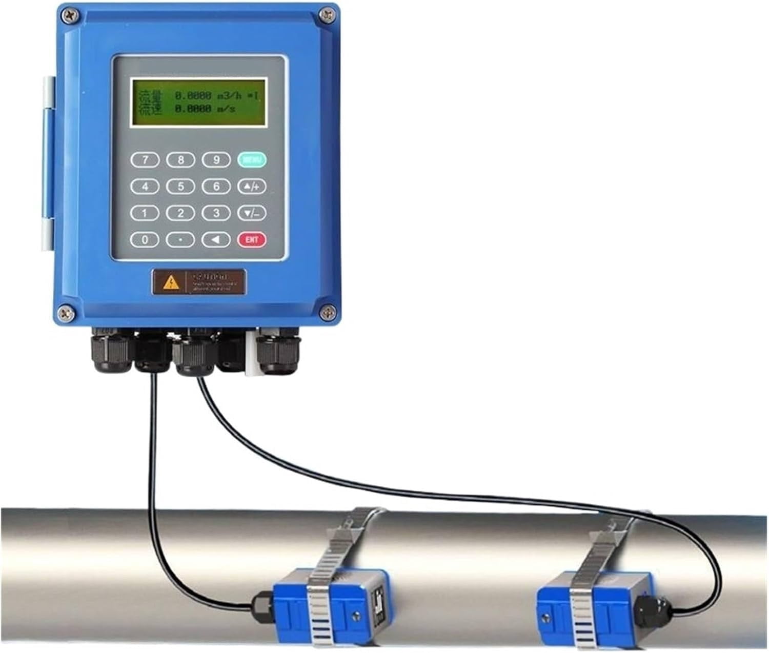 Ultrasonic Flow Meter Liquid Water Flow Control Meter TUF-2000B ...