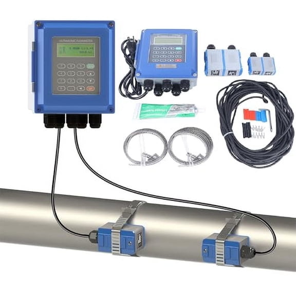 Ultrasonic Flow Meter Tuf-2000b Tm-1 & Ts-2, Liquid Flowmeter Dn20-700mm Sensor Ip67 for Water, sea Water, Sewage, Oil, Alcohol, etc.$$Tools