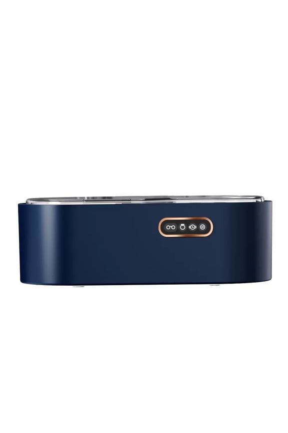 Ultrasonic Glasses Cleaner - Automatic Jewelry & Contact Lens Cleaning Machine for Home Use - NAVY BLUE