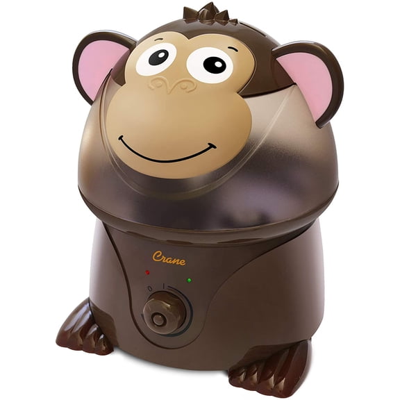 Ultrasonic Humidifier for Bedroom and Baby Nursery 1 Gallon Cool Mist Large Room Monkey