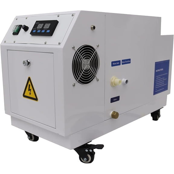 Ultrasonic Industrial Humidifier Cooler Air Sprayer Cool Mist Maker with Barrel Hole 6KG/H for Large Room Greenhouse Facility Warehouse
