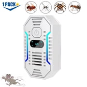 Ultrasonic Insect & Pest Indoor Repeler, Plug-in Pest Control for Rodent, Mice, Rats, Roaches, Bugs, Ants, Spiders, Mosquitoes Repelent for House, Kitchen, Garage, Office