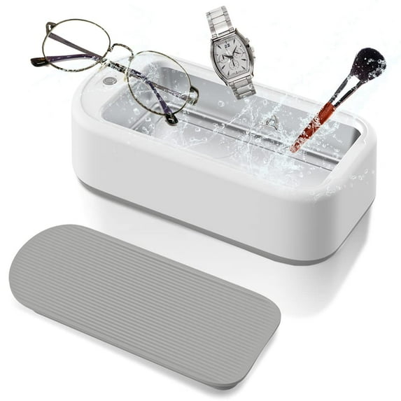 Ultrasonic Jewelry Cleaner, 40W 640ML Portable Household Professional Ultrasonic Eyeglasses Cleaning Machine with Timer锛孯ing Glasses Watches Denture Clean