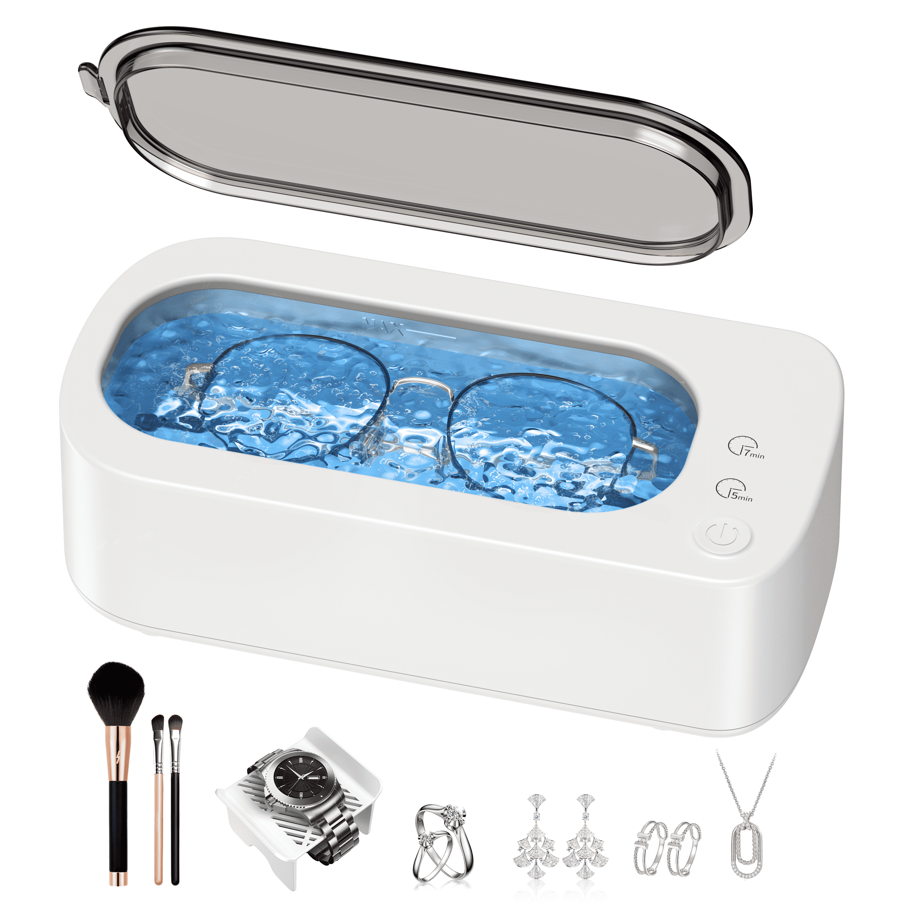Ultrasonic Jewelry Cleaner,48KHz Ultra Sonic Cleaner for Jewelry,Eyeglass,Rings,Watch Band,Dentures,Gift for Wife,Mom,Daughter - Walmart.com