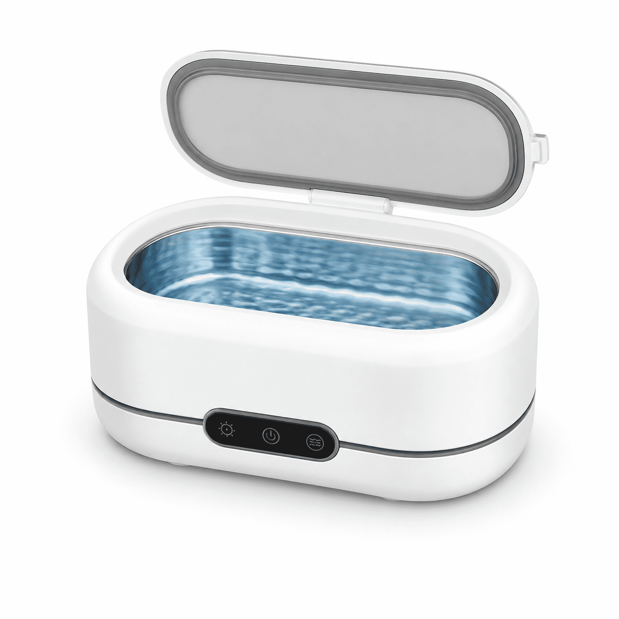 Ultrasonic Jewelry Cleaner, 48KHz Ultrasonic Cleaner Machine for Jewelry, Eyeglasses, Rings, Watch Strap, Dentures-Dual Cleaning Modes, 304 Stainless Steel Tank