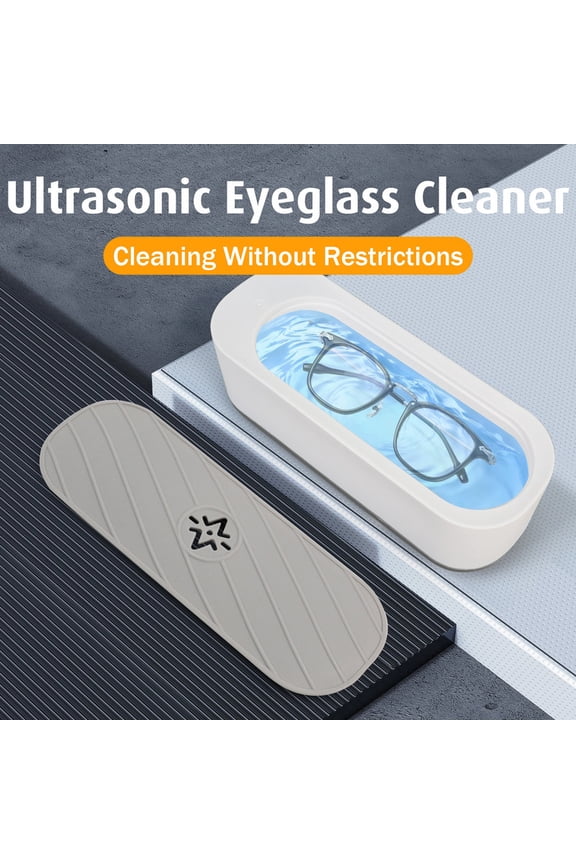 Ultrasonic Jewelry Cleaner: 48kHz Ring Cleaner, 24W Sonic Cleaner, suitable for jewelry, eyewear, ring clasps, and watch straps. Ideal for home and travel use.