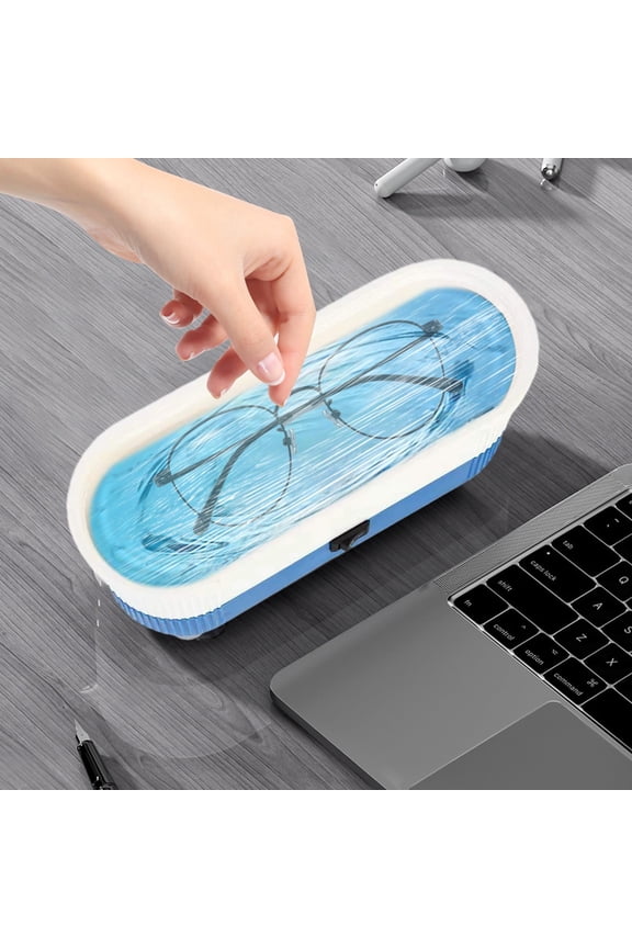 Ultrasonic Jewelry Cleaner under $5! Yrmaups Ultrasonic Jewelry Cleaning Machine, Portable Eyeglass Watch Cleaner, Cordless Home Use, 47kHz Deep Clean, No Chemicals Needed, Compact Travel Size