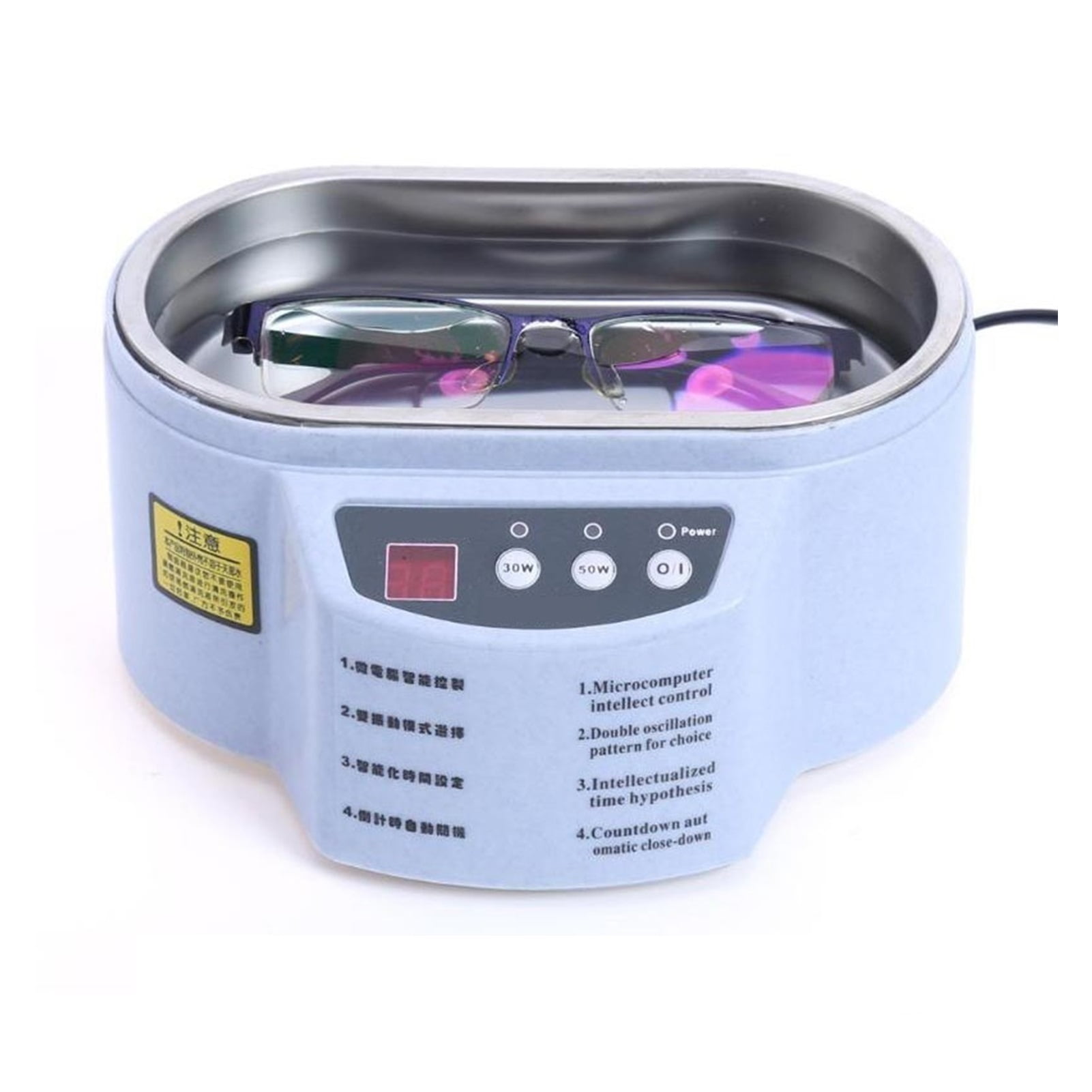 Ultrasonic Jewelry Cleaner Bath for Watches Contact Lens Glasses Denture Teeth Electric Makeup Razor Brush Cleaner ,Strong Cleaning