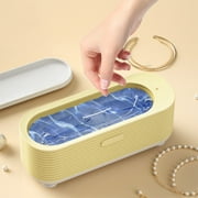 JIOAKFA Ultrasonic Jewelry Cleaner, Jewelry Cleaner Machine, Professional Sonic Cleaner, with One-Touch Operation, Ultrasonic Cleaner for Rings, Glasses, Jewelry, Dentures Beige