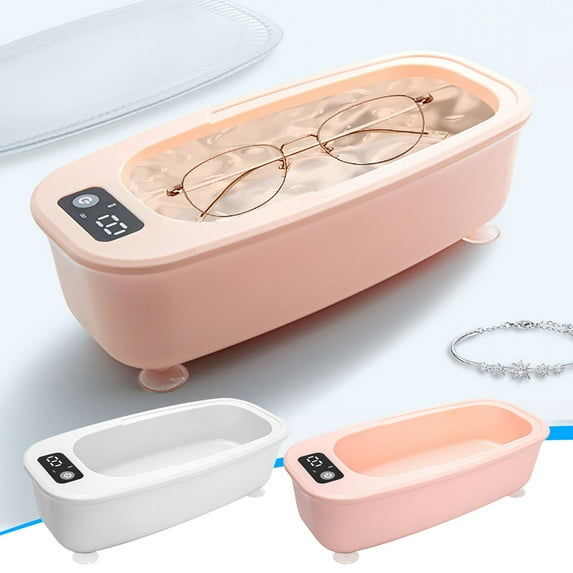 Ultrasonic Jewelry Cleaner Jewelry Cleaner Machine Portable Household Ultrasonic Cleaning Machine for Jewelry Rings Glasses Necklaces Eyeglass Coin