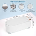 thumbnail image 1 of Ultrasonic Jewelry Cleaner Machine 300ML Portable - 45KHz Deep Cleaner for Glasses Watches Dentures with 3 Modes (White)​, 1 of 8