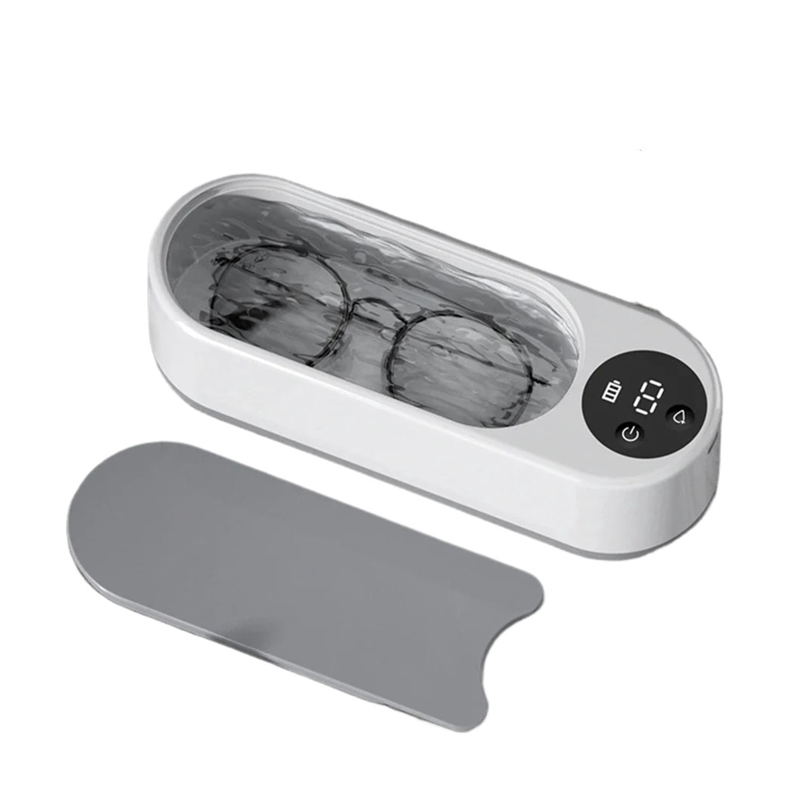 Ultrasonic Jewelry Cleaner Machine Portable Glasses Cleaner Eyeglass Washing Tool USB Rechargeable for Retainer Eyeglass Watches