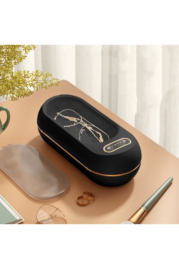 Ultrasonic Jewelry Cleaner Machine USB Rechargeable Jewelry Cleaning Device with 3 Vibration Modes and 3 5 10 Minute Timer for Rings Glasses Watches Dentures Jewelry Home Travel Care