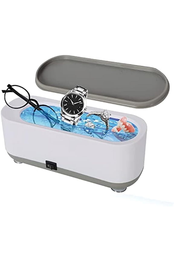 Ultrasonic Jewelry Cleaner, Multifunction Household Portable Professional Ultrasonic Cleaner for Cleaning Jewelry, Ring, Necklaces, Eyeglasses, Watches , Razors, Makeup Brush, Coins (250 ML)