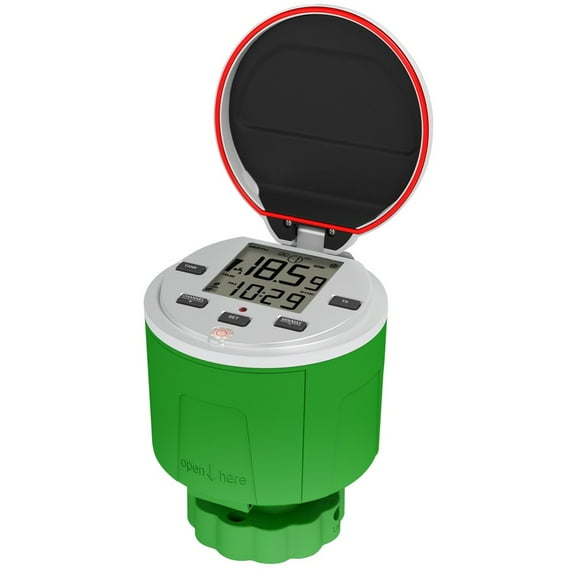 Ultrasonic Level Guage Setup Wireless LCD Display Water Tank Liquid Meter Temperature Height Monitor Alarm Clock(no receiver) ,Durable Brass Construction