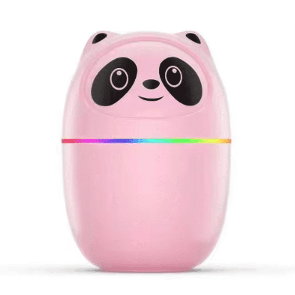 Ultrasonic Mini USB Humidifier, Panda Theme - Pink
