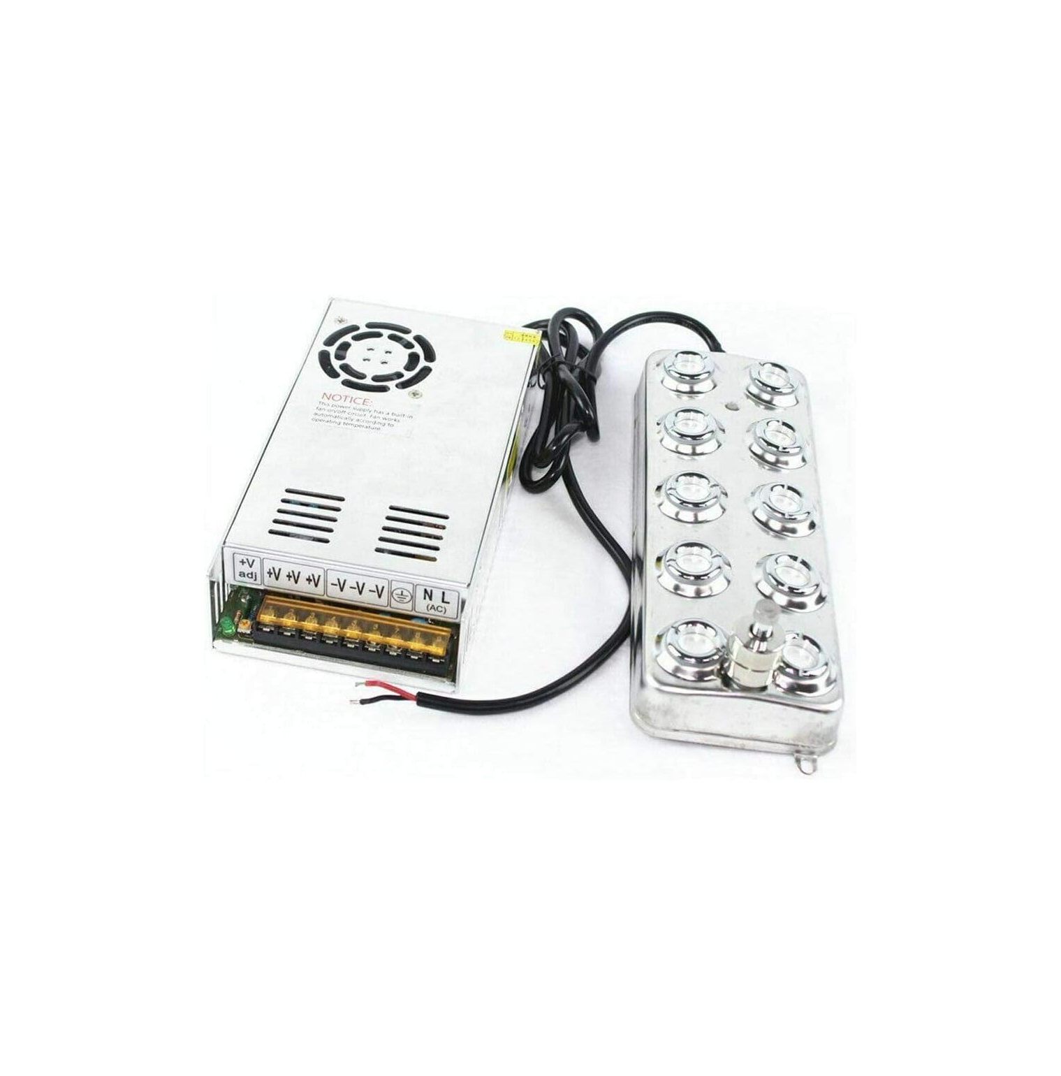 Ultrasonic Mist Maker Fogger 10 Head 360W 6KG/H AirCooled Fogger Air