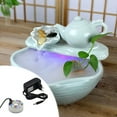 thumbnail image 1 of Ultrasonic Mist Maker Fogger for Water Fountains, Ponds & Aquariums | Small Humidifier with 12 LED Color Lights for Home, Office, or Tabletop Decor | Portable Fog Machine for Hydroponics & Terrariums, 1 of 6