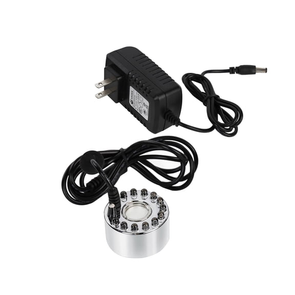 Ultrasonic Mist Maker Fogger with Colorful LED Lights, Waterproof Pond Fog Machine for Aquarium Terrarium and Rockery Water Features