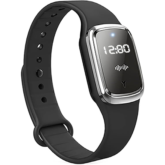 Ultrasonic Mosquito Repellent Bracelet, Mosquito Repellent Electronic Watch with Clock Function USB Rechargeable Anti