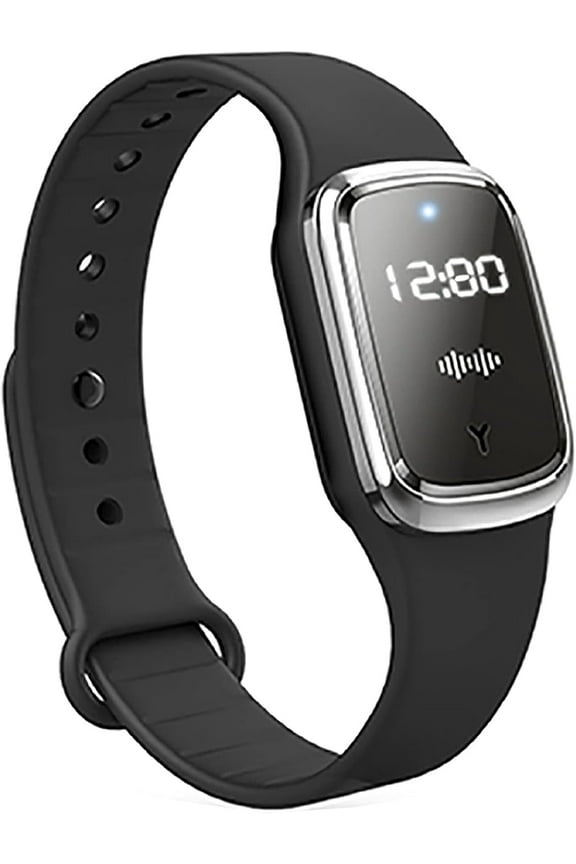 Ultrasonic Mosquito Repellent Bracelet, Mosquito Repellent Electronic Watch with Clock Function USB Rechargeable Anti