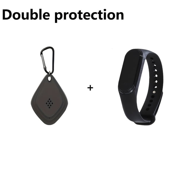 Ultrasonic Mosquito Repellent with USB Charging, Portable Insect Repeller for Camping, Black