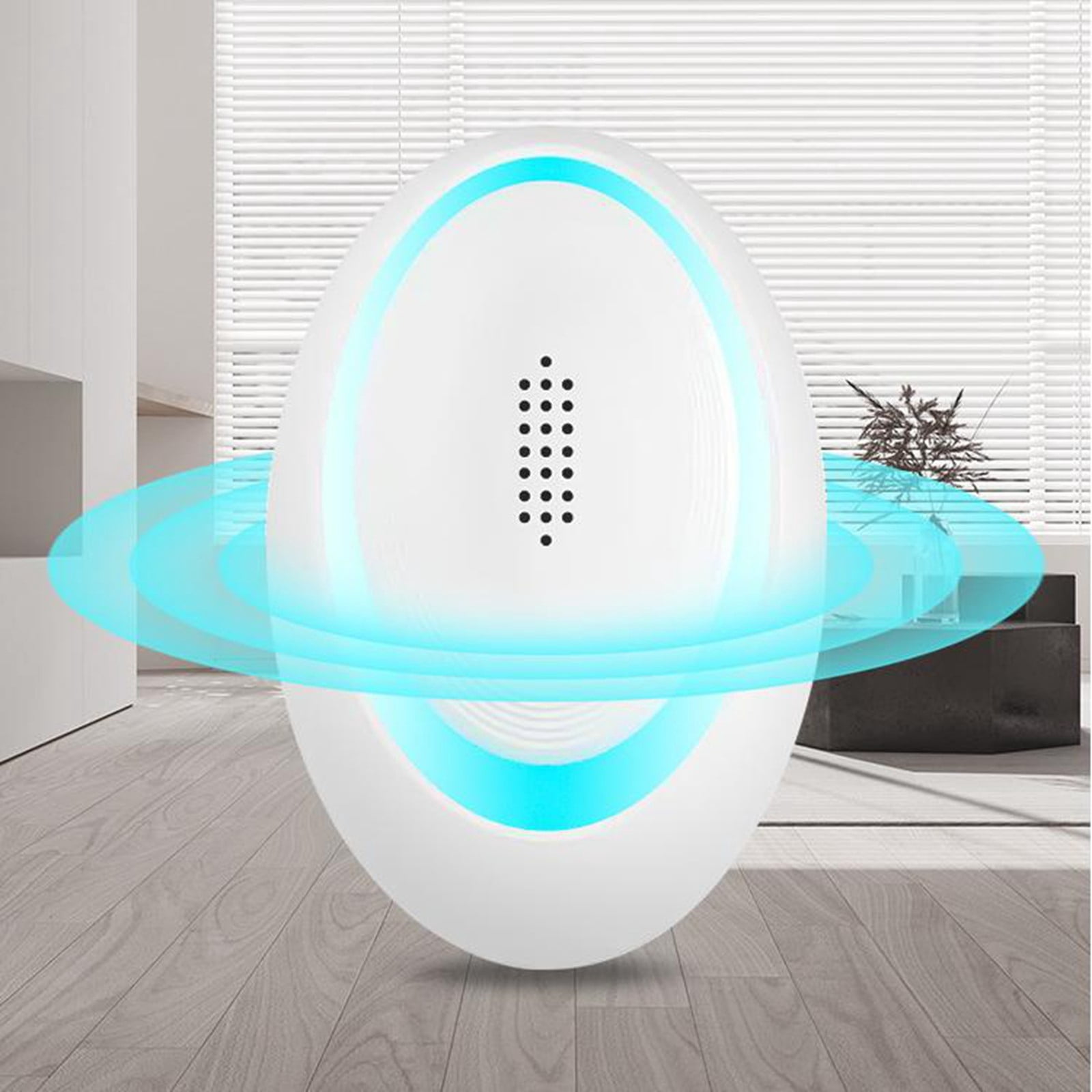 Ultrasonic Mosquito Sterilizer Plug In Style Ultrasonic Anti-Bite Lamp Mosquito Prevention Machine For Home Bedside Bedroom-White B