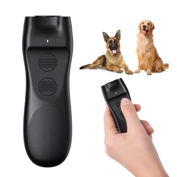 Ultrasonic Outdoor Handheld Bark Control Device Black