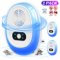 thumbnail image 1 of Ultrasonic Pest Control Repeler, 2 Packs Ultrasonic Pest Repelent for Mouse, Roach, Rodent, Mice, Bugs, Mosquito, Spider, Ants, Pest Control Plug in Indoor for House, Kitchen, Office, 1 of 7