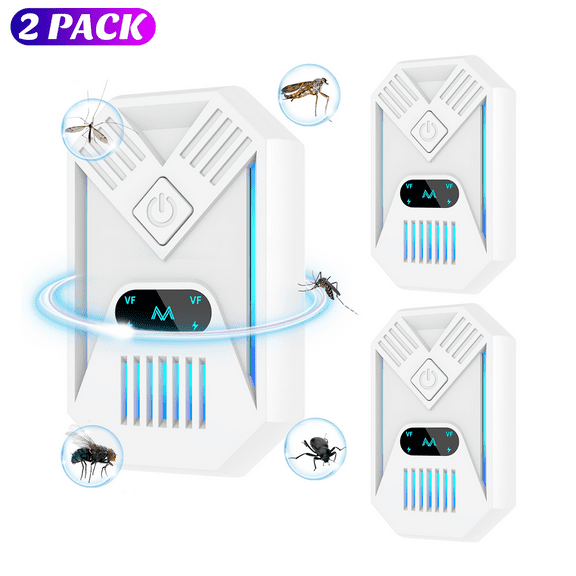 Ultrasonic Pest Control Repeler, Electronic Pest Repelent Plug in Indoor for Insect Roaches Spider Ant Bug Mosquito Mouse Repelent for House Kitchen Garage Warehouse