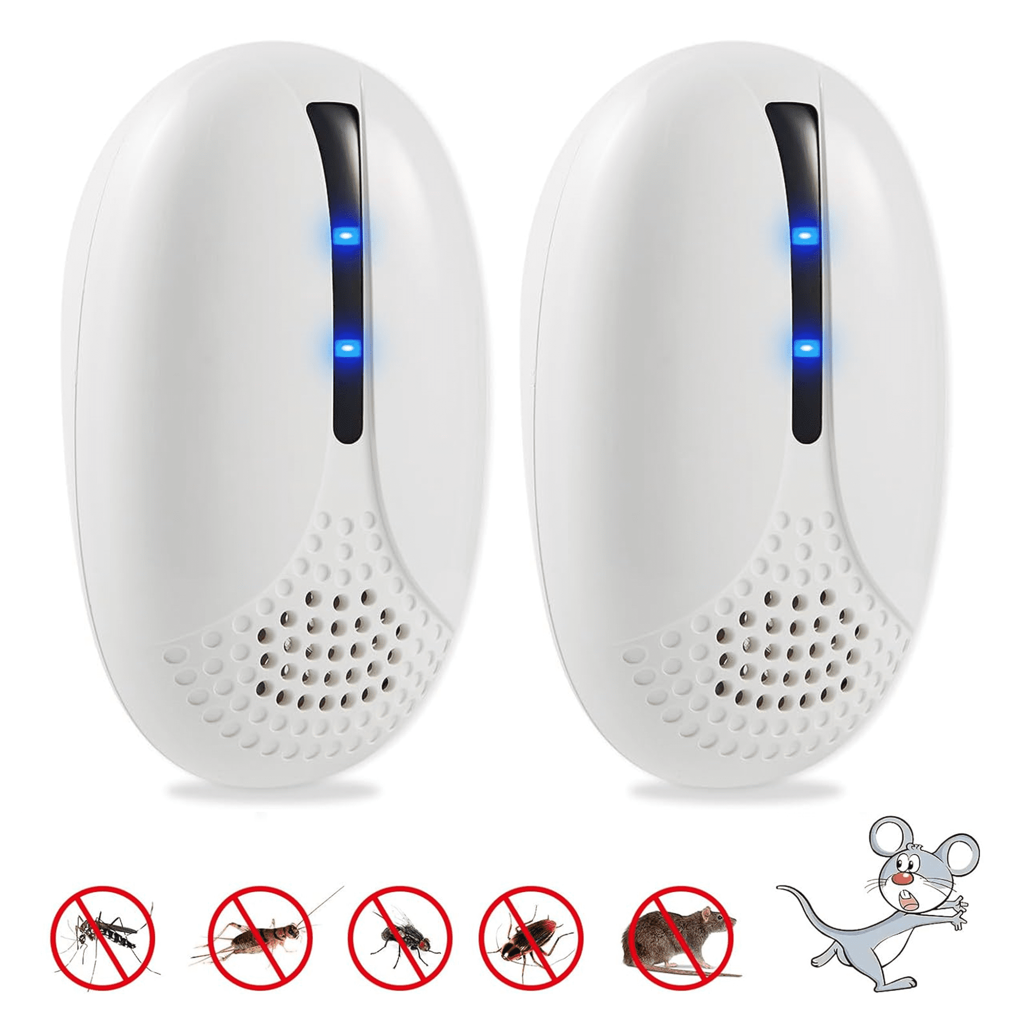 Mouse Ent Ultrasonic Pest Control Repeler, Mouse Ant Spider Mice Roach Bug ...