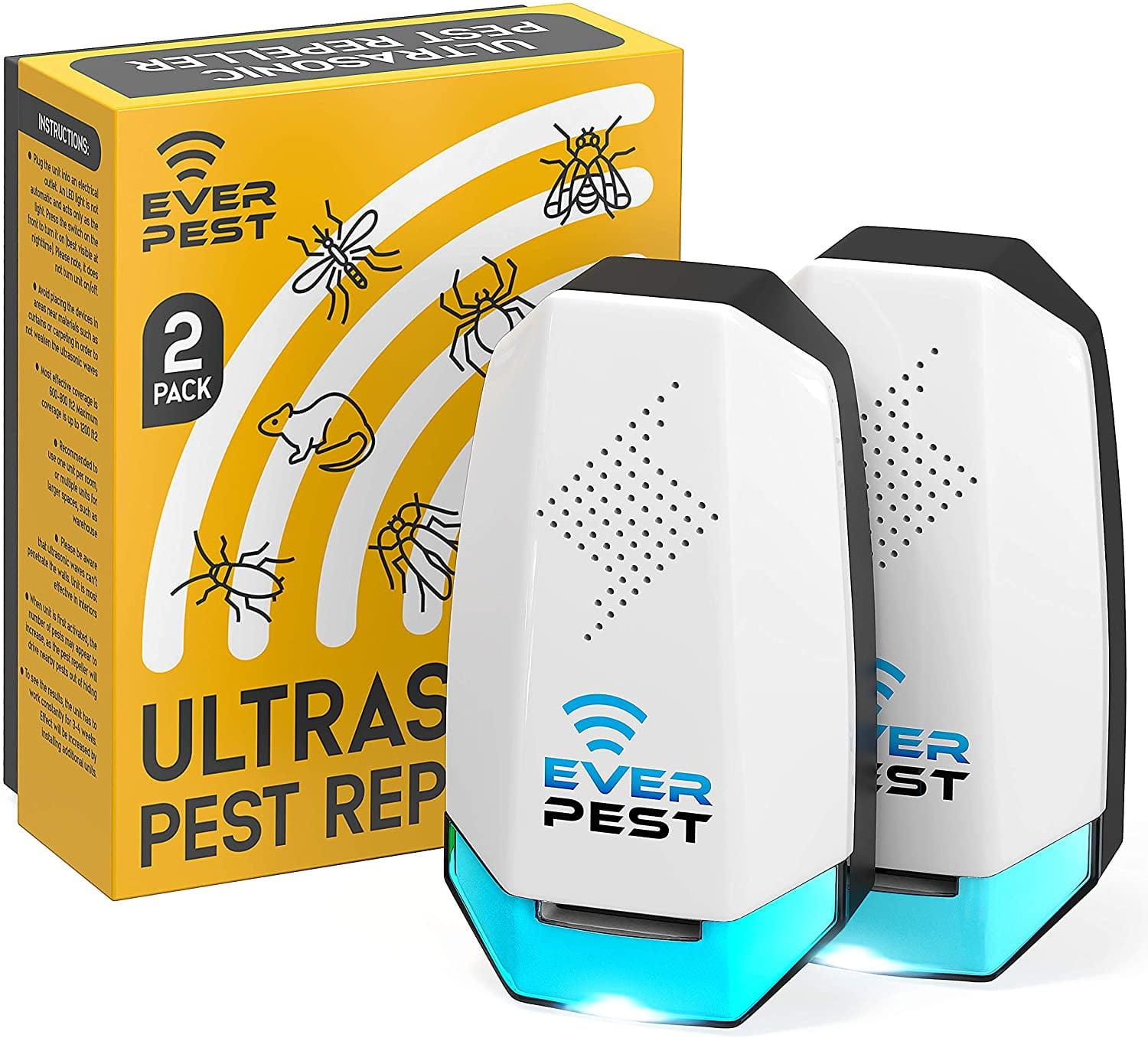 Ultrasonic Pest Control Rodent Pest Repeller Plug In Indoor Pest