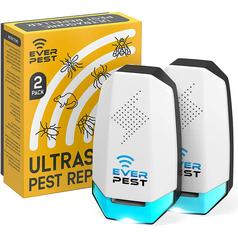 Ultrasonic Pest Control - Rodent Pest Repeller Plug In - Indoor Pest  Repellent - Mouse, Roches, Ants, Spiders, Mosquito Repellent | 600 - 1200  Sq Ft