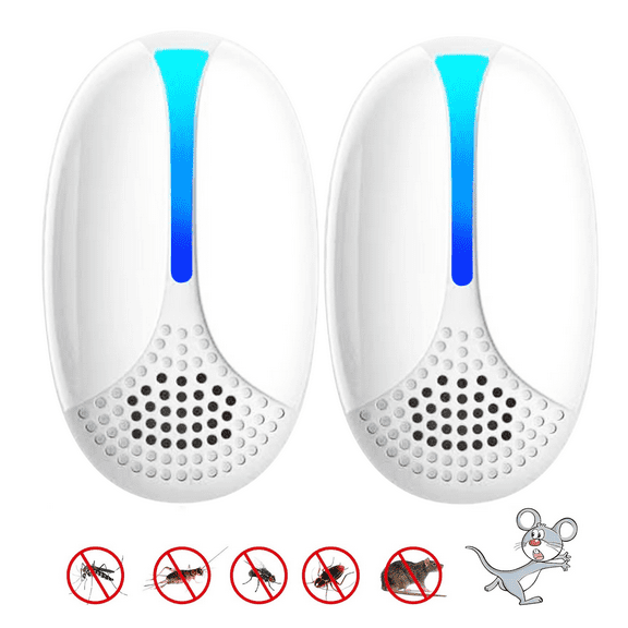 Ultrasonic Pest & Insect Repeler, 2 Packs Mouse Repelent Plug in for Roach, Rodent, Mice, Bugs, Mosquito, Spider, Ant, Electronic Pest Control for Home, Kitchen, Office, Warehouse