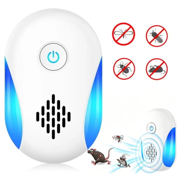 Ultrasonic Pest & Insect Repeler, Electric Mouse Repelent Plug ins for Roach, Rodent, Mouse, Bugs, Mosquito, Mice, Spider, Ant, Pest Control Plug in Indoor Home Kits