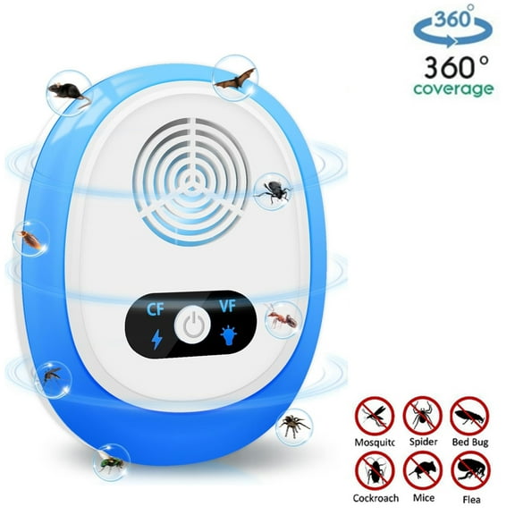 Ultrasonic Pest & Mouse Repeler Indoor, Electronic Pest Control Plug in for Mice, Roaches, Rats, Rodent, Mouse, Mosquito, Spider, Insect Repelent for Home, Garage, Office