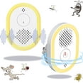 thumbnail image 1 of Ultrasonic Pest Repeler 2 Pack, Mouse Repelent Indoor Ultrasonic Plug in, Pest Control Indoor for Bugs Roaches Insects Mice Spiders Flies Cockroach Rodent Rat, 1 of 9