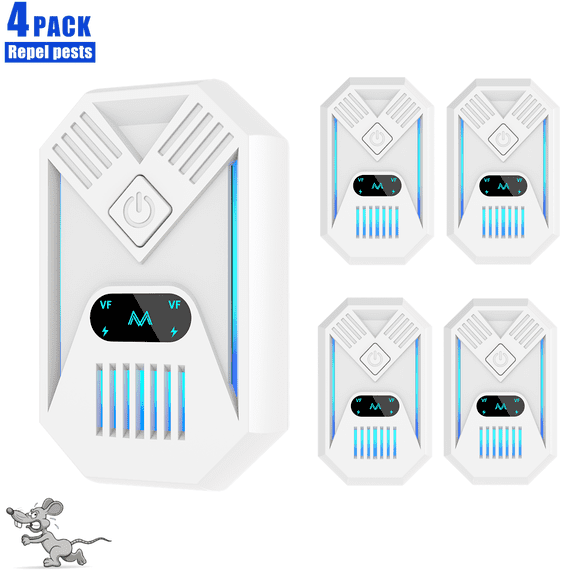 Ultrasonic Pest Repeler, Indoor Electronic Repelent Plug in Pest Control for Mice, Cockroaches, Ants, Fly, Mosquitoes, Rodent, Harmless to Pets and Human