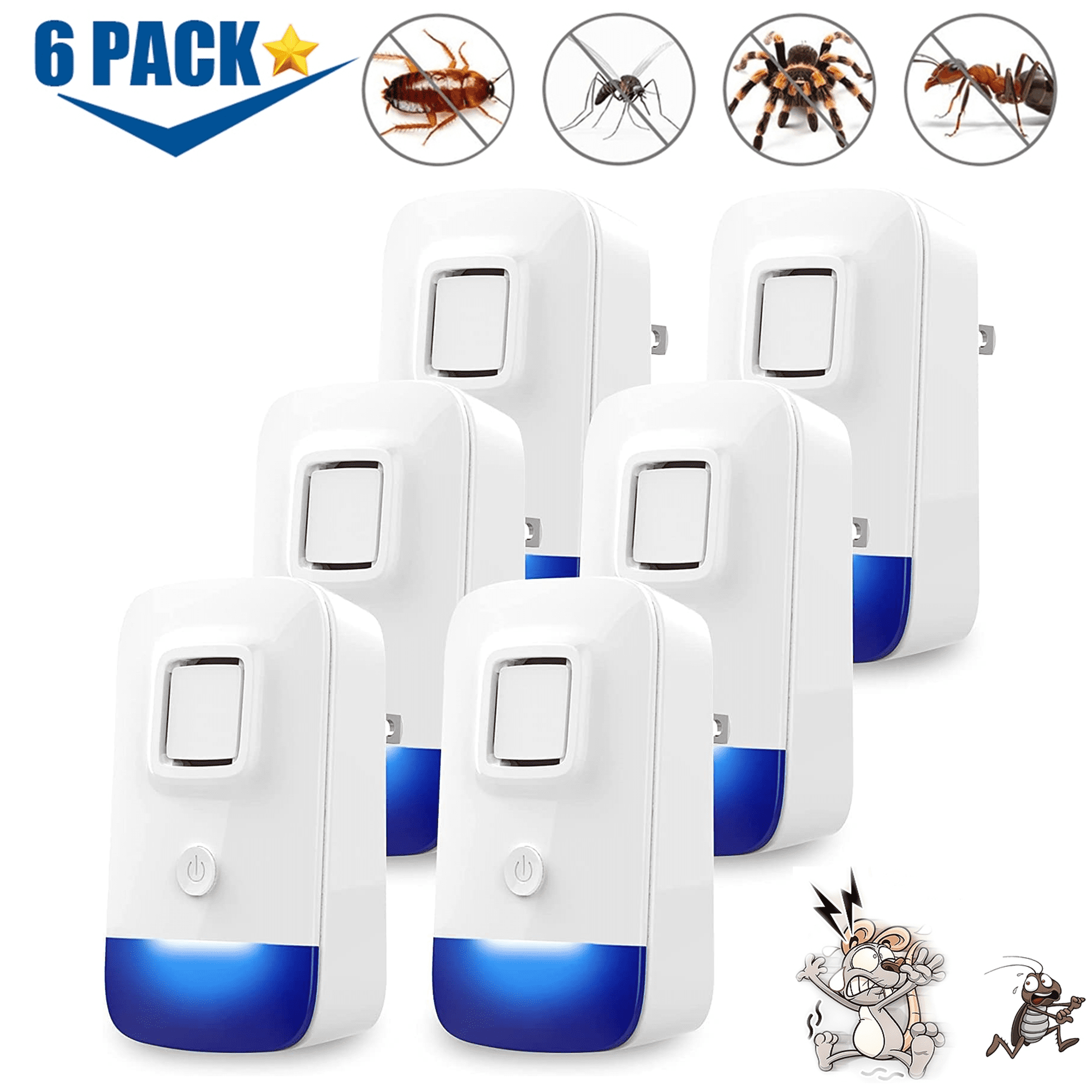 Ultrasonic Pest Repeler,Indoor Mouse Repellet Plug In Pest Control for Insects, Mice, Mosquitoes, Spiders, Cockroaches, Human & Pet Safe