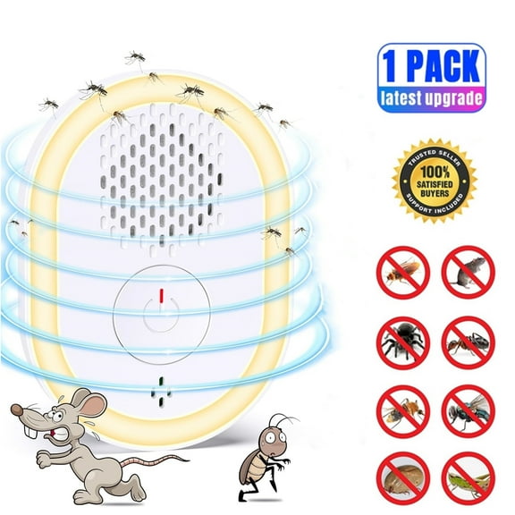 Ultrasonic Pest Repeler, Mouse Repelent Indoor Ultrasonic Plug in, Pest Control Indoor for Bugs Roaches Insects Mice Spiders Flies Cockroach Rodent Rat