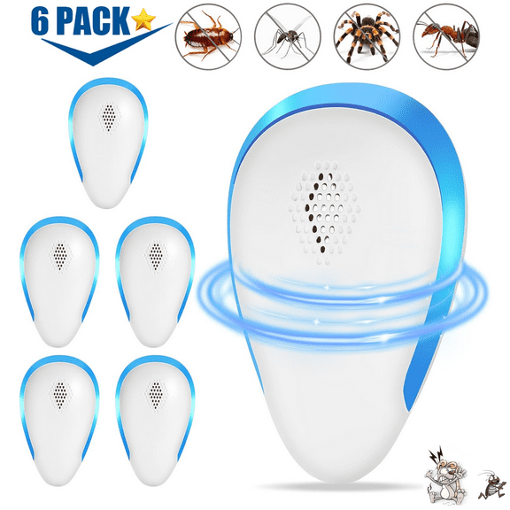 Ultrasonic Pest Repeler Plug in, Electronic Indoor Pest Repeler, Pest Control for Insects, Cockroaches, Mice, Spiders, Ants, Insects, Insects